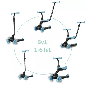   Qplay Sema Evo roller 3az1ben 1-6 éves kor 50 kg-ig - Sky Blue