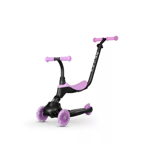 QPLAY Futóbicikli/roller Sema Evo LED fényekkel 1 - 6 év 50 kg-ig - Violet