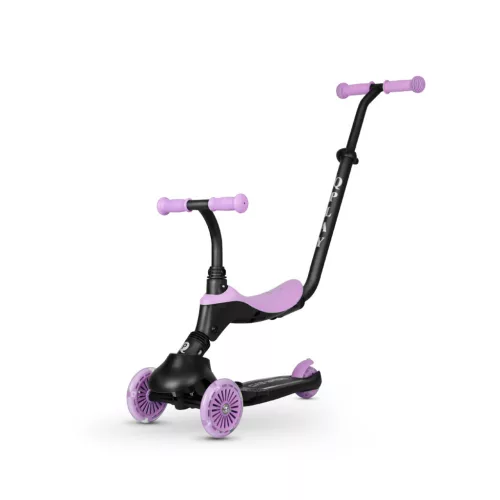 QPLAY Futóbicikli/roller Sema Evo LED fényekkel 1 - 6 év 50 kg-ig - Violet