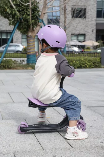 QPLAY Futóbicikli/roller Sema Evo LED fényekkel 1 - 6 év 50 kg-ig - Violet