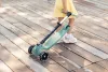 QPlay Sparkling gyerek roller LED világító kerekekkel - Black