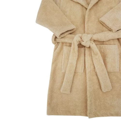 EKO Köntös pamutból kapucnival és fülekkel méret 80-86 - Beige