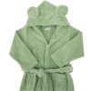 EKO Köntös pamutból kapucnival és fülekkel Olive green méret L 80-86