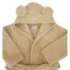 EKO Köntös pamutból kapucnival és fülekkel Beige méret S 92-98