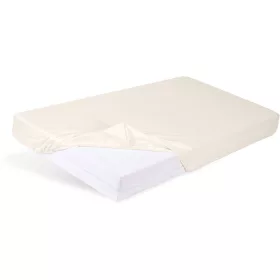   BabyMatex Jersey gumis lepedő 60x120cm - Ekrü elefántcsont