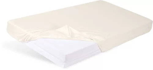 BabyMatex Jersey gumis lepedő 60x120cm - Ekrü elefántcsont