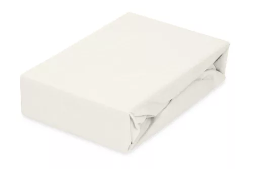 BabyMatex Jersey gumis lepedő 60x120cm - Ekrü elefántcsont