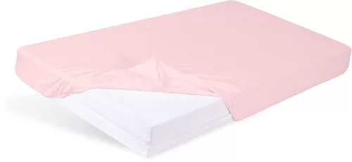 BabyMatex Jersey gumis lepedő 60x120cm - Órózsaszín púder
