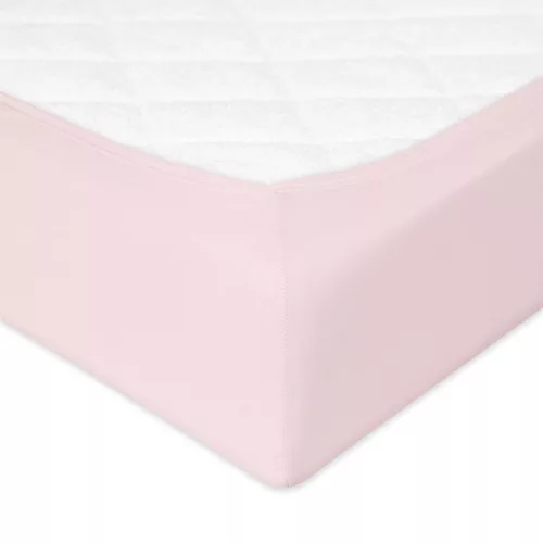 BabyMatex Jersey gumis lepedő 60x120cm - Órózsaszín púder