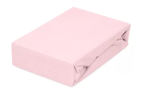 BabyMatex Jersey gumis lepedő 60x120cm - Órózsaszín púder