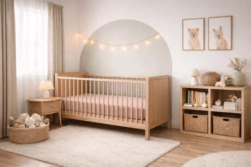 BabyMatex Jersey gumis lepedő 60x120cm - Világosbarna dió