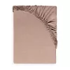 BabyMatex Jersey gumis lepedő 60x120cm - Világosbarna dió