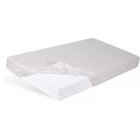BabyMatex Jersey gumis lepedő 60x120cm - Világosszürke