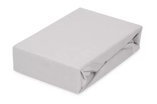BabyMatex Jersey gumis lepedő 60x120cm - Világosszürke