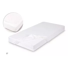 BABYMATEX Bambusz lepedő 60x120 - fehér