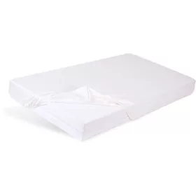 BABYMATEX Gumis vízálló lepedő Bamboo 60x120 cm - fehér