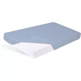   BABYMATEX Vízhatlan lepedő gumírozással Bamboo 60x120 cm - világoskék