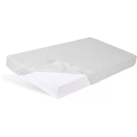   BabyMatex Vízhatlan lepedő gumírozással Bamboo 60x120 cm - világosszürke