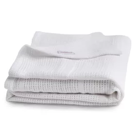 BabyMatex Kötött pamut takaró 75x100cm Sisi - fehér