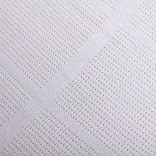 BabyMatex Kötött pamut takaró 75x100cm Sisi - fehér