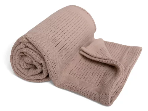 BabyMatex Kötött pamut takaró 75x100cm Sisi - bézs