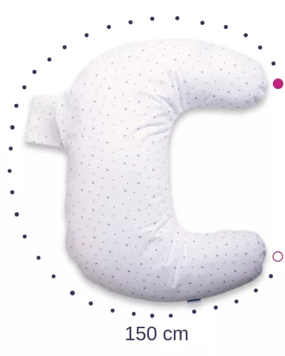 BabyMatex Szoptatós párna miniRelax Jersey 150cm - Csillagok