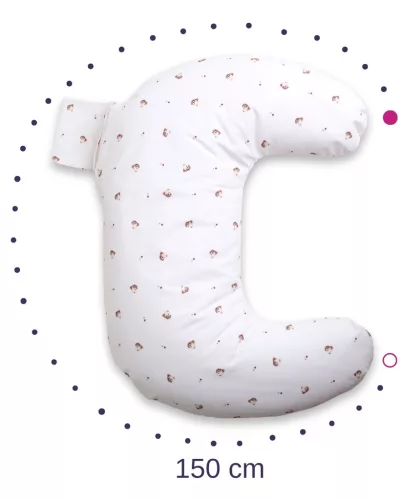 BabyMatex Szoptatós párna miniRelax Jersey 150cm - Mackó