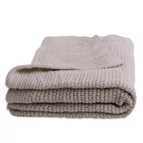 BabyMatex Kötött pamut takaró 75x100cm Lili - krém