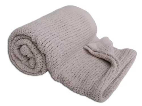 BabyMatex Kötött pamut takaró 75x100cm Lili - krém