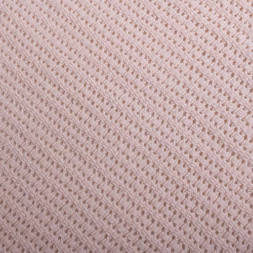 BabyMatex Pamutból kötött takaró 75x100cm Lili - órózsaszín púder