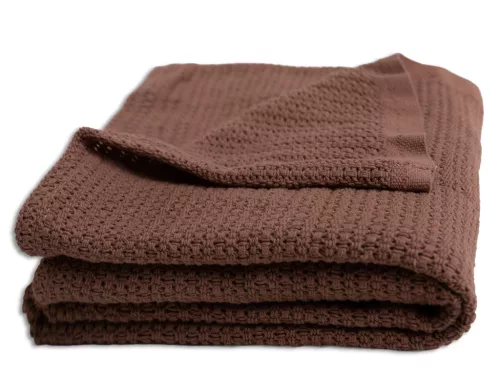 BabyMatex Kötött pamut takaró 75x100cm Lili - mokka