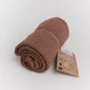 BabyMatex Kötött pamut takaró 75x100cm Lili - mokka