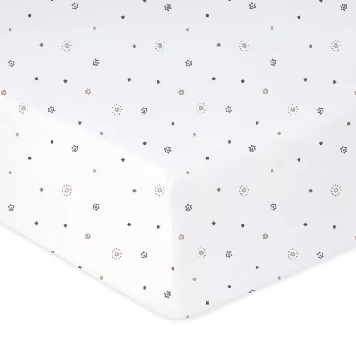 BabyMatex Jersey gumis lepedő 60x120cm - Csillagok