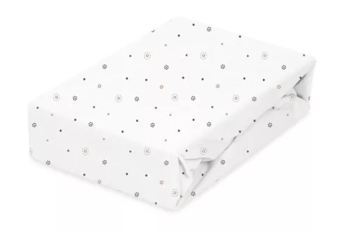 BabyMatex Jersey gumis lepedő 60x120cm - Csillagok