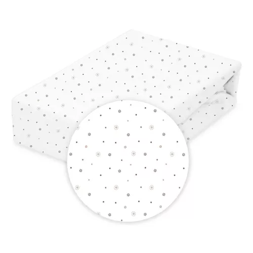 BabyMatex Jersey gumis lepedő 60x120cm - Csillagok