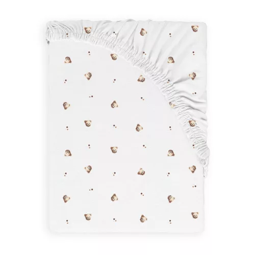 BabyMatex Jersey gumis lepedő 60x120cm - Plüssmackó