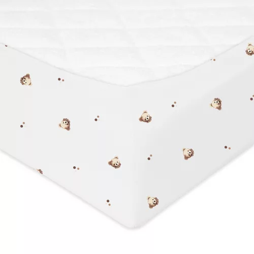 BabyMatex Jersey gumis lepedő 60x120cm - Plüssmackó
