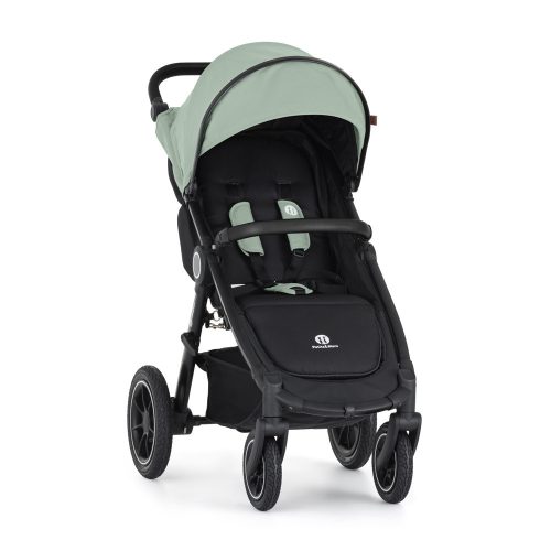 Petite&Mars Sport babakocsi Street2 Air Black + Napfénytető, Iron Green