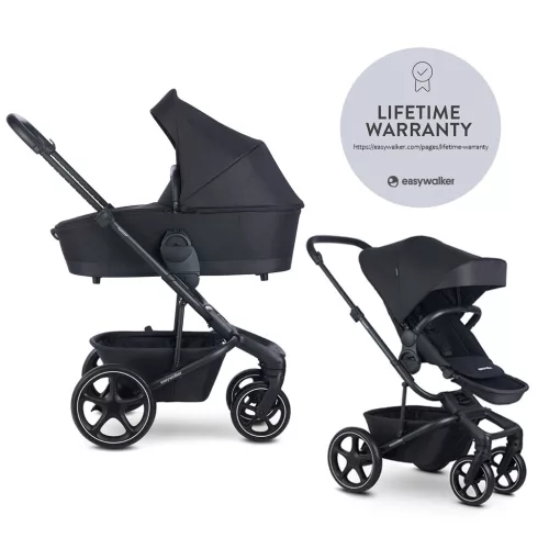 EASYWALKER Kombinált babakocsi Harvey⁵ 2v1 LITE RWS - Midnight Black