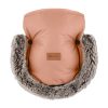 Petite&Mars Téli szett Arctic 4in1 bundazsák + kézmelegítő kesztyű babakocsira Furry - Pastel Peach