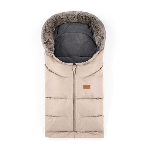 Petite&Mars Téli szett Arctic 4in1 bundazsák + kézmelegítő kesztyű babakocsira Furry - Rose Petal