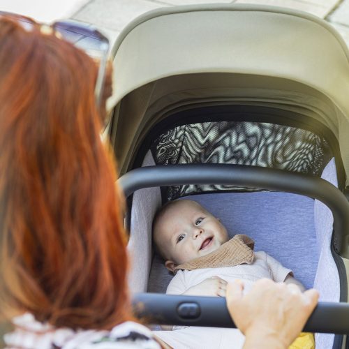 Petite&Mars Babakocsi szett 4v1 ICON LITE AIR + CYBEX Aton B2 i-Size - Dove Grey