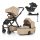 Petite&Mars Babakocsi szett 4v1 ICON LITE AIR + CYBEX Aton B2 i-Size - Mocha Beige