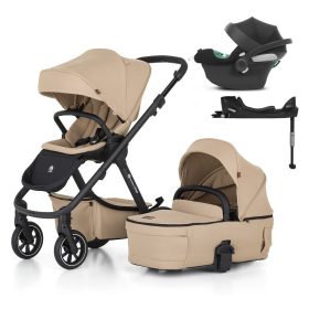   Petite&Mars Babakocsi szett 4v1 ICON LITE RWS + CYBEX Aton B2 i-Size - Mocha Beige