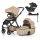 Petite&Mars Babakocsi szett 4v1 ICON LITE RWS + CYBEX Aton B2 i-Size - Mocha Beige