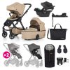 Petite&Mars Babakocsi szett 4v1 ICON XXL RWS + CYBEX Aton B2 i-Size - Mocha Beige