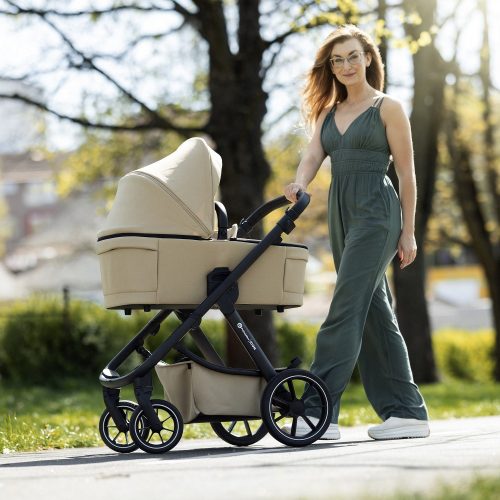 Petite&Mars Babakocsi szett 4v1 ICON XXL RWS + CYBEX Aton B2 i-Size - Mocha Beige