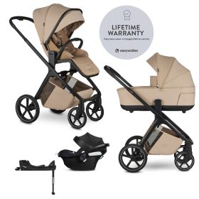   EASYWALKER Kombinált babakocsi Zoey Almond Taupe + CYBEX Aton B2 i-Size + bázis