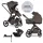 EASYWALKER Kombinált babakocsi Zoey Chestnut Brown + CYBEX Aton B2 i-Size + bázis