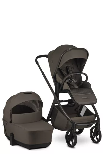 EASYWALKER Kombinált babakocsi Zoey Chestnut Brown + CYBEX Aton B2 i-Size + bázis